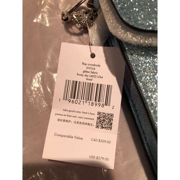 NWT Kate Spade Glitter Flap Crossbody - Picture 3 of 5